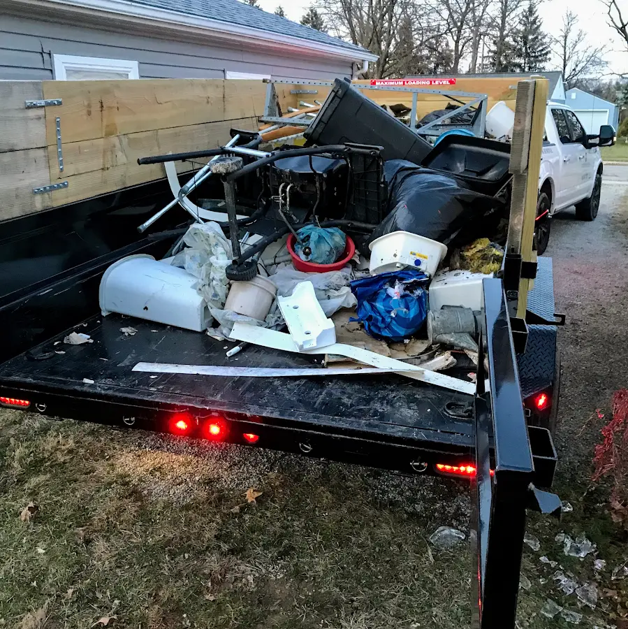 Roll-off dumpster delivered to a residential driveway in Maricopa